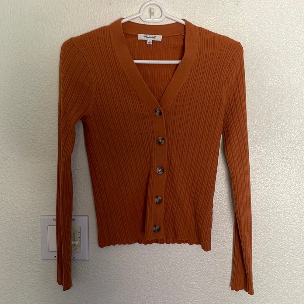Madewell Slim Ribbed Cardigan